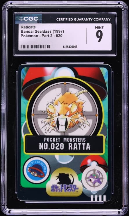 Pokemon Japanese Bandai Sealdass Part 2 Raticate #20