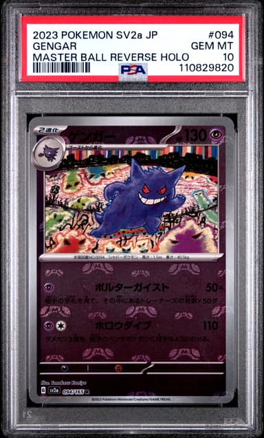 Gengar Master Ball Reverse Holo