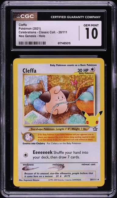 Pokemon Sword & Shield Celebrations Classic Collection Holo Cleffa #20
