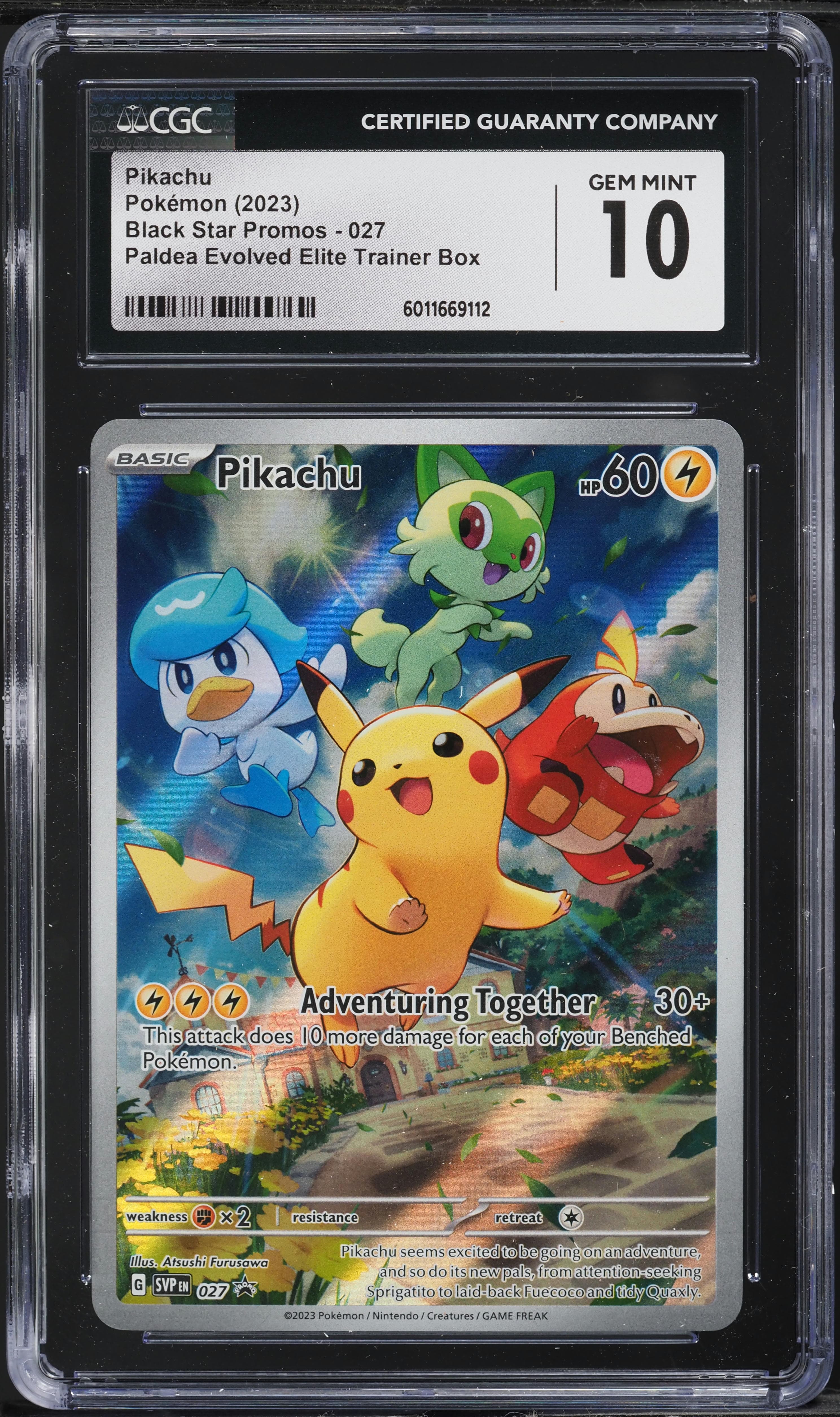 SV BLACK STAR PROMO PALDEA EVOLVED ETB PIKACHU