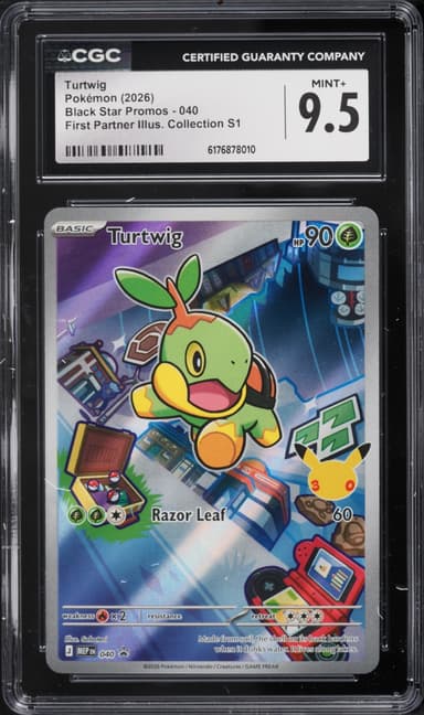 Pokemon Mega Promo First Partner Illustration S1 Full Art Turtwig #40