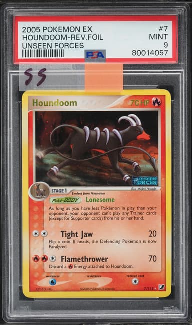 EX UNSEEN FORCES REVERSE HOLO HOUNDOOM