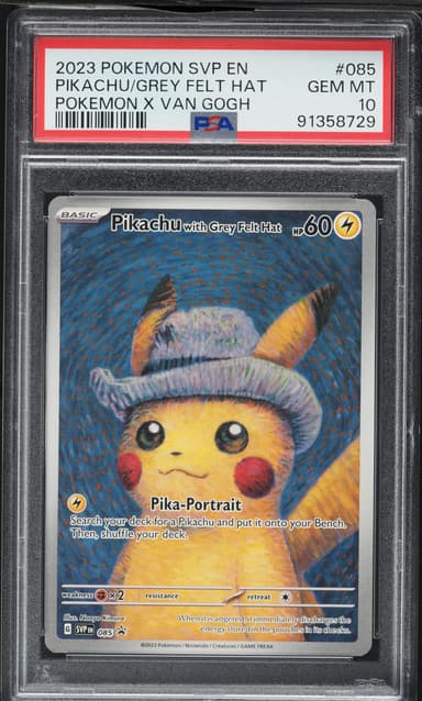 Pikachu With Grey Felt Hat
