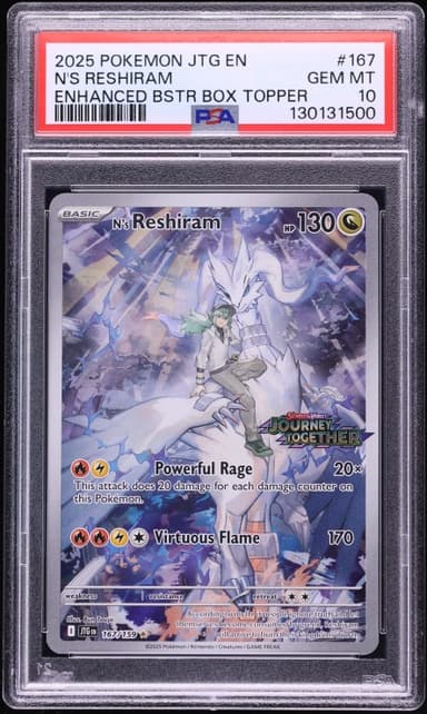 Scarlet & Violet Journey Together Box Topper IR N's Reshiram GEM MINT