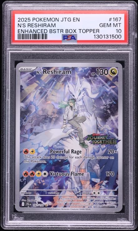Scarlet & Violet Journey Together Box Topper IR N's Reshiram GEM MINT