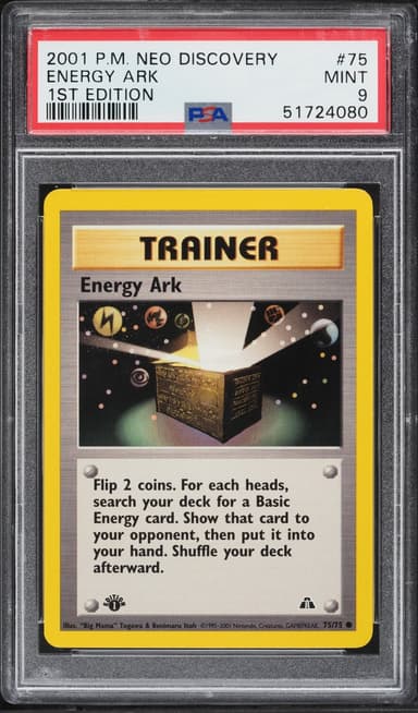 Pokemon Neo Discovery 1st Edition Energy Ark #75