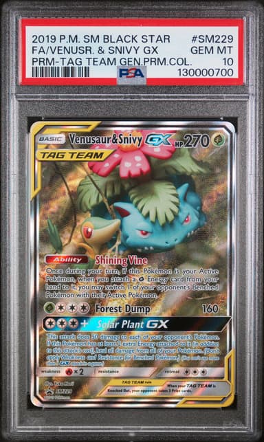 Full Art/Venusaur & Snivy GX