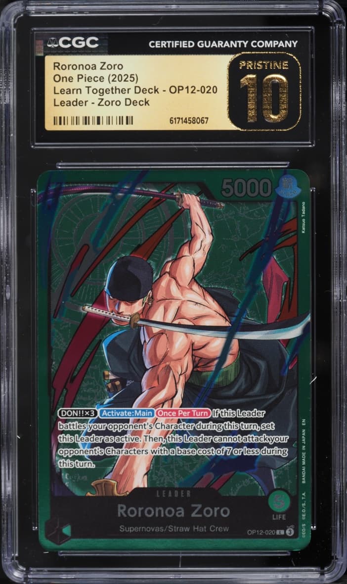 One Piece Learn Together Deck Leader Roronoa Zoro #OP12-020