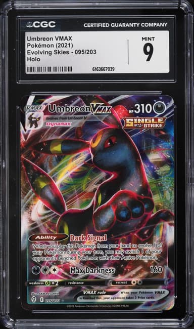 Pokemon Sword & Shield Evolving Skies Alt Art Umbreon VMAX #95