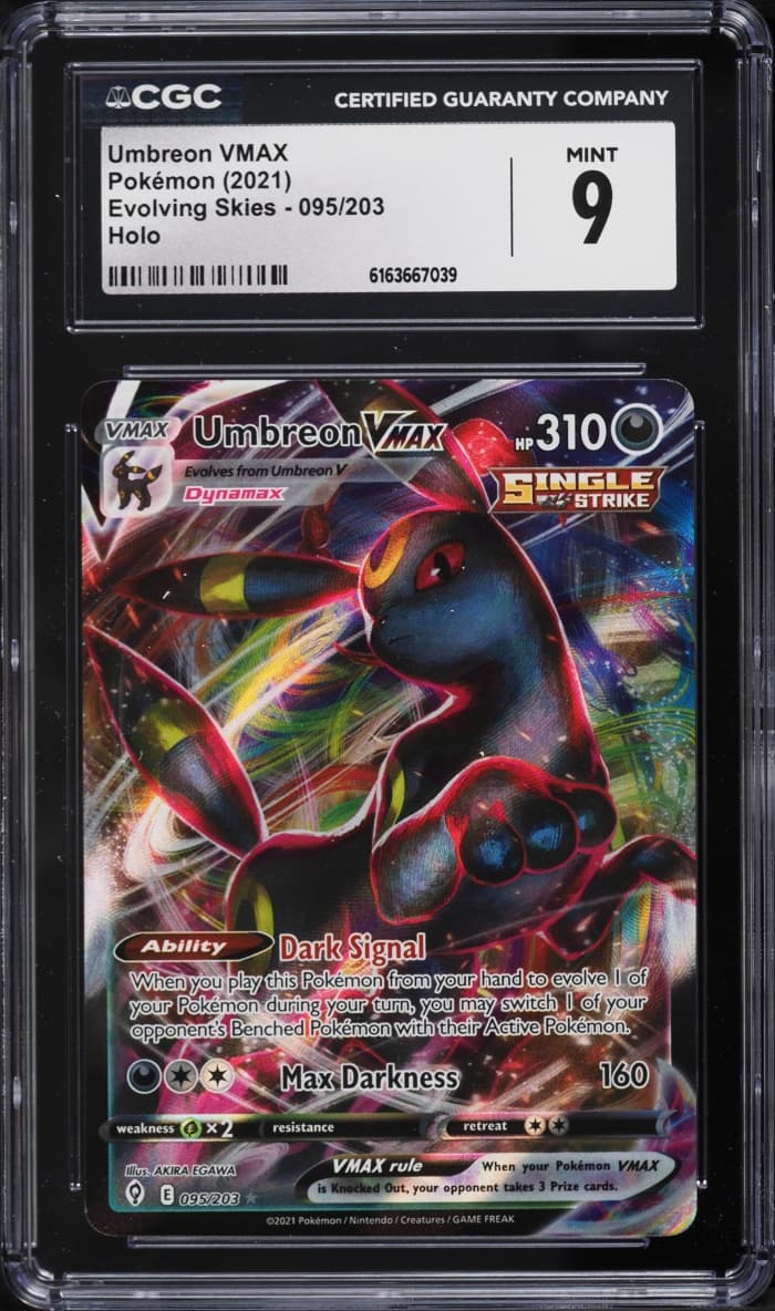 Pokemon Sword & Shield Evolving Skies Alt Art Umbreon VMAX #95
