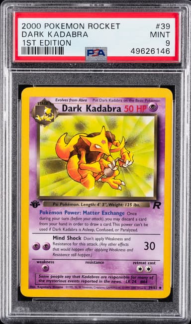 Dark Kadabra 1st Edition