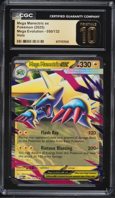 Pokemon Mega Evolution Holo Mega Manectric Ex #50
