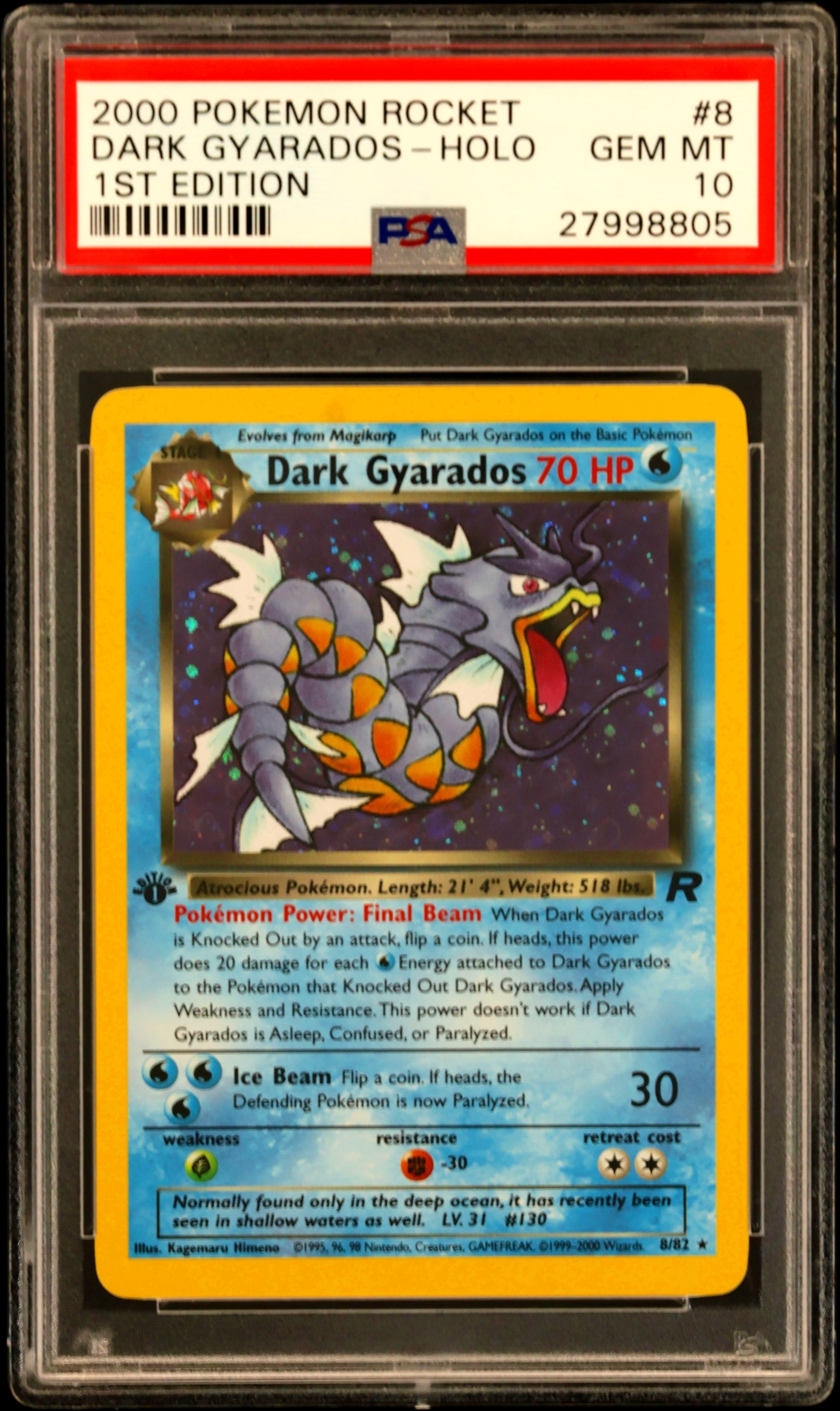 Dark Gyarados-Holo 1st Edition