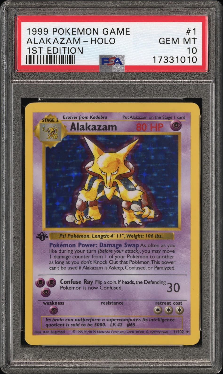 Alakazam-Holo 1st Edition