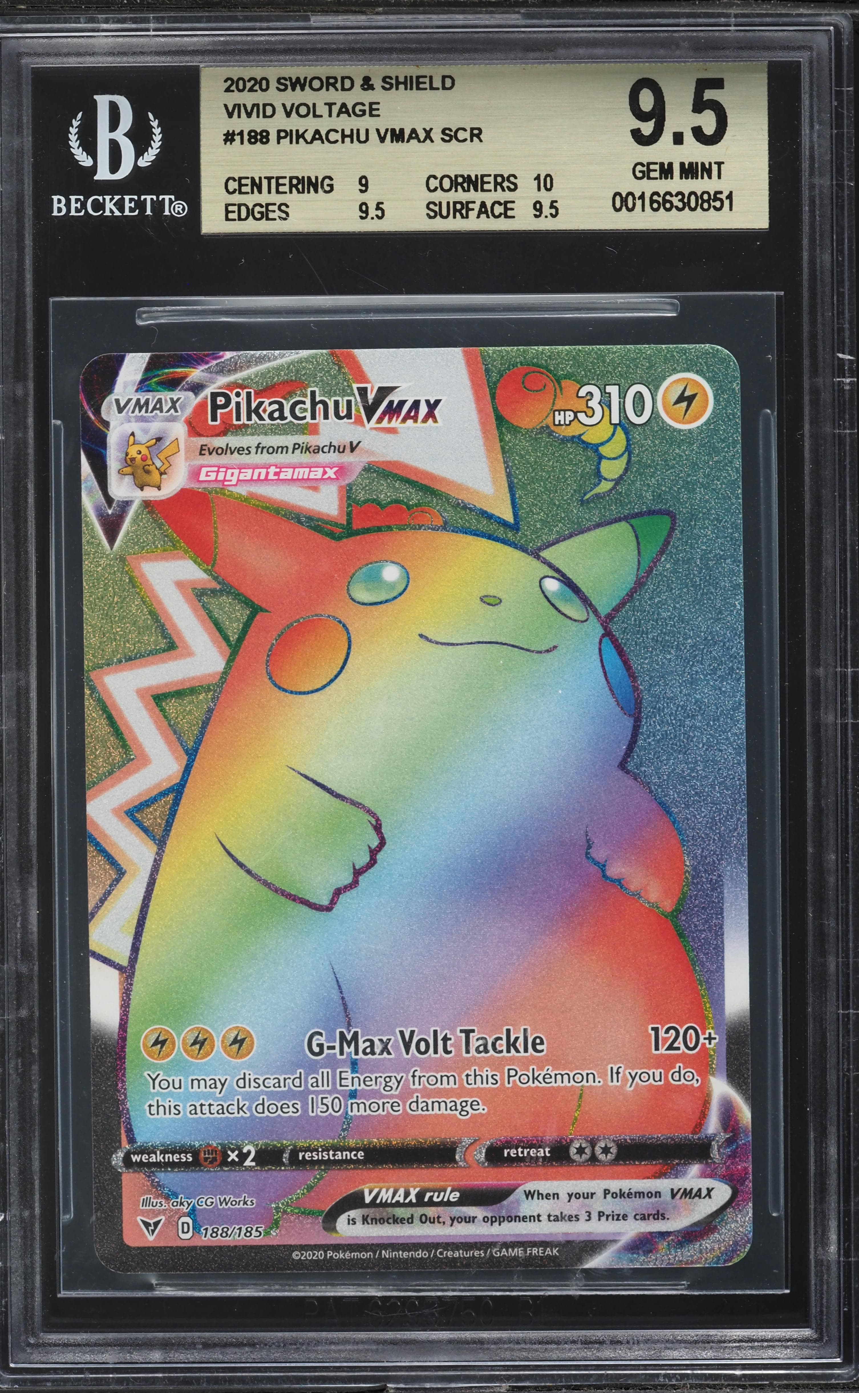 SWSH VIVID VOLTAGE HYPER RARE PIKACHU VMAX