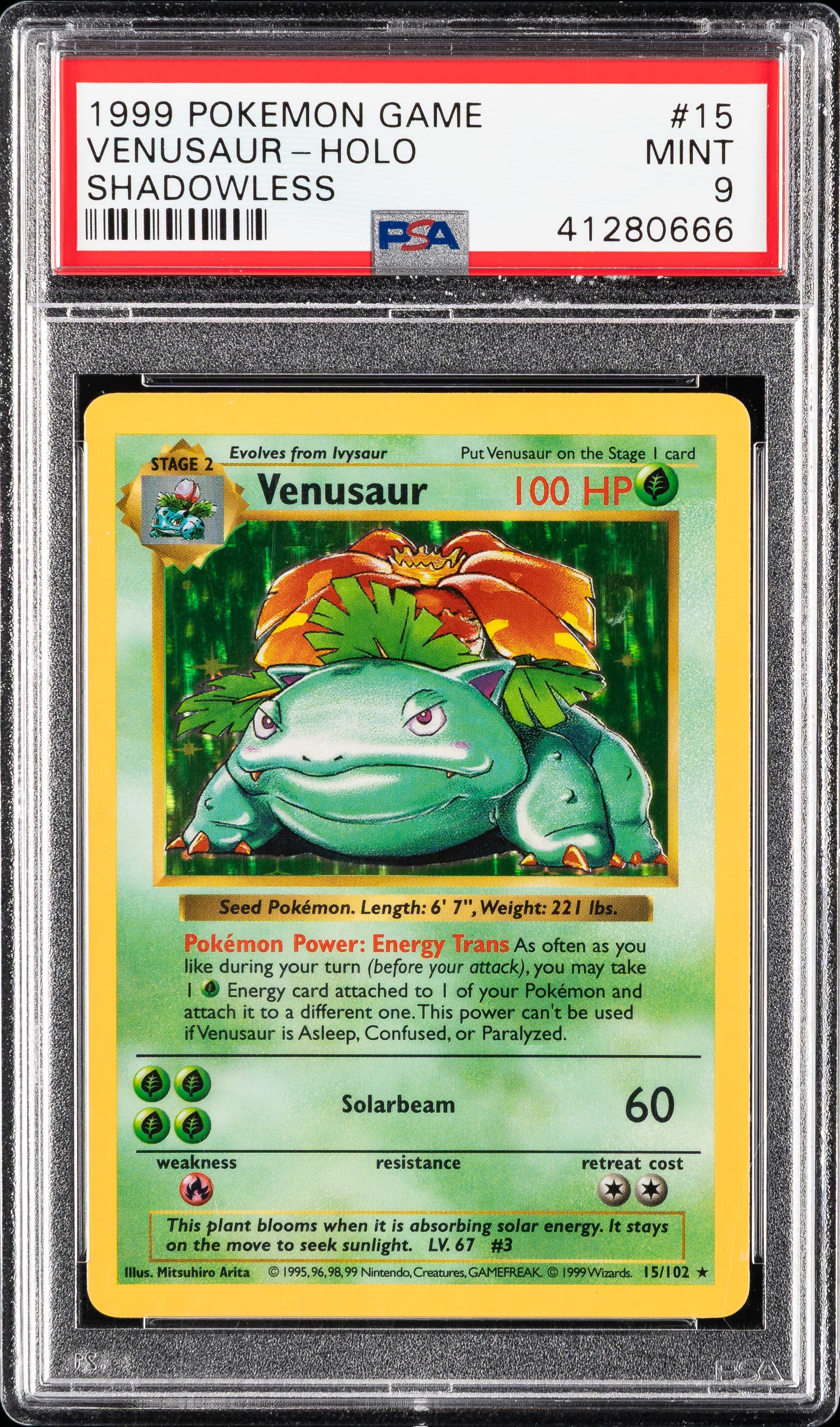 Venusaur-Holo Shadowless