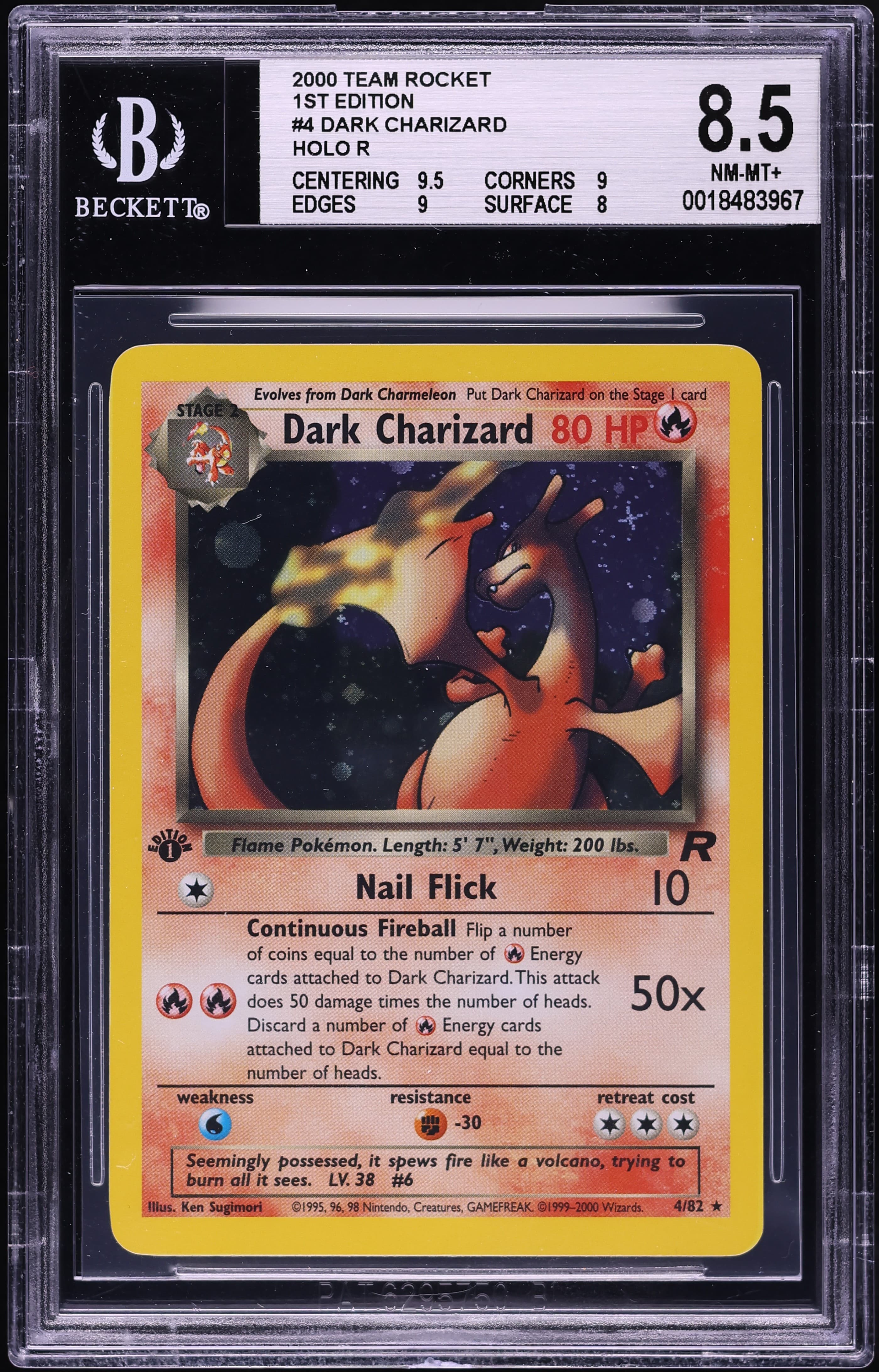 Dark Charizard-Holo 1st Edition