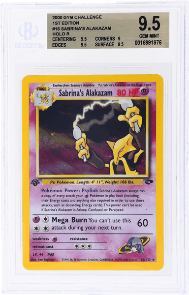 GYM CHALLENGE 1ST EDITION HOLO SABRINA'S ALAKAZAM