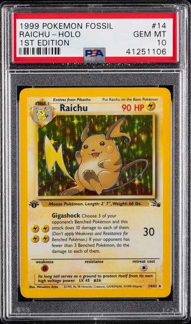 Raichu-Holo 1st Edition