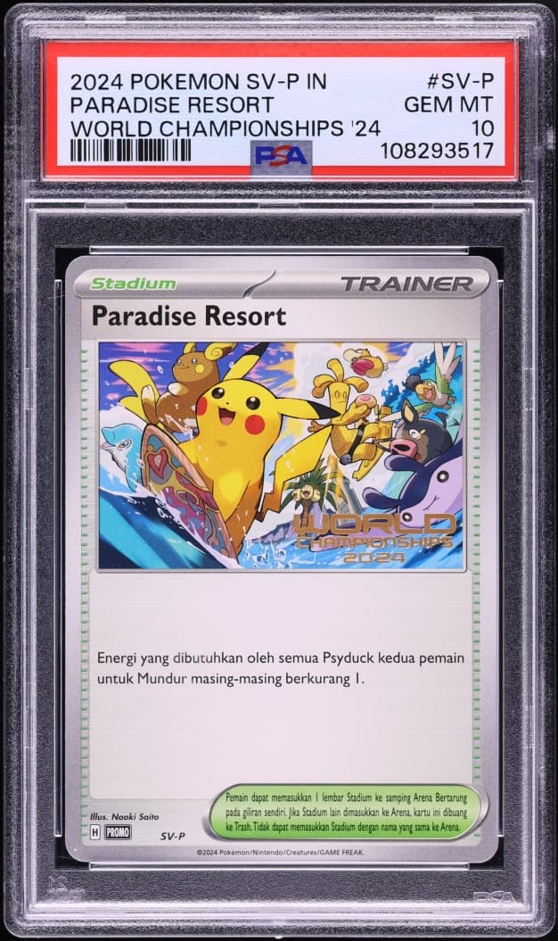 Pokemon Indonesian Scarlet & Violet Promo World Championships '24 Paradise Resort