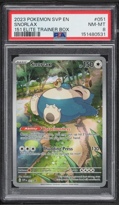 Pokemon Scarlet & Violet Promo 151 ETB Full Art Snorlax #51
