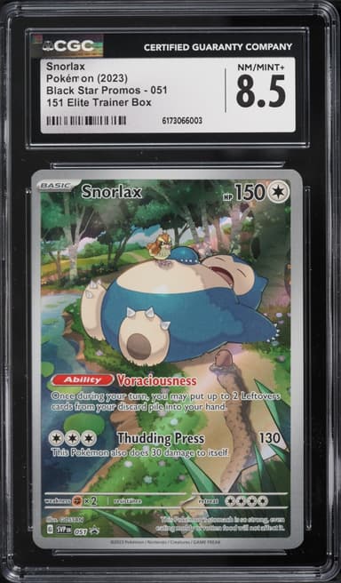 Pokemon Scarlet & Violet Promo 151 ETB Full Art Snorlax #51