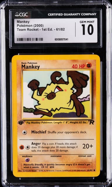 Mankey 1st Edition