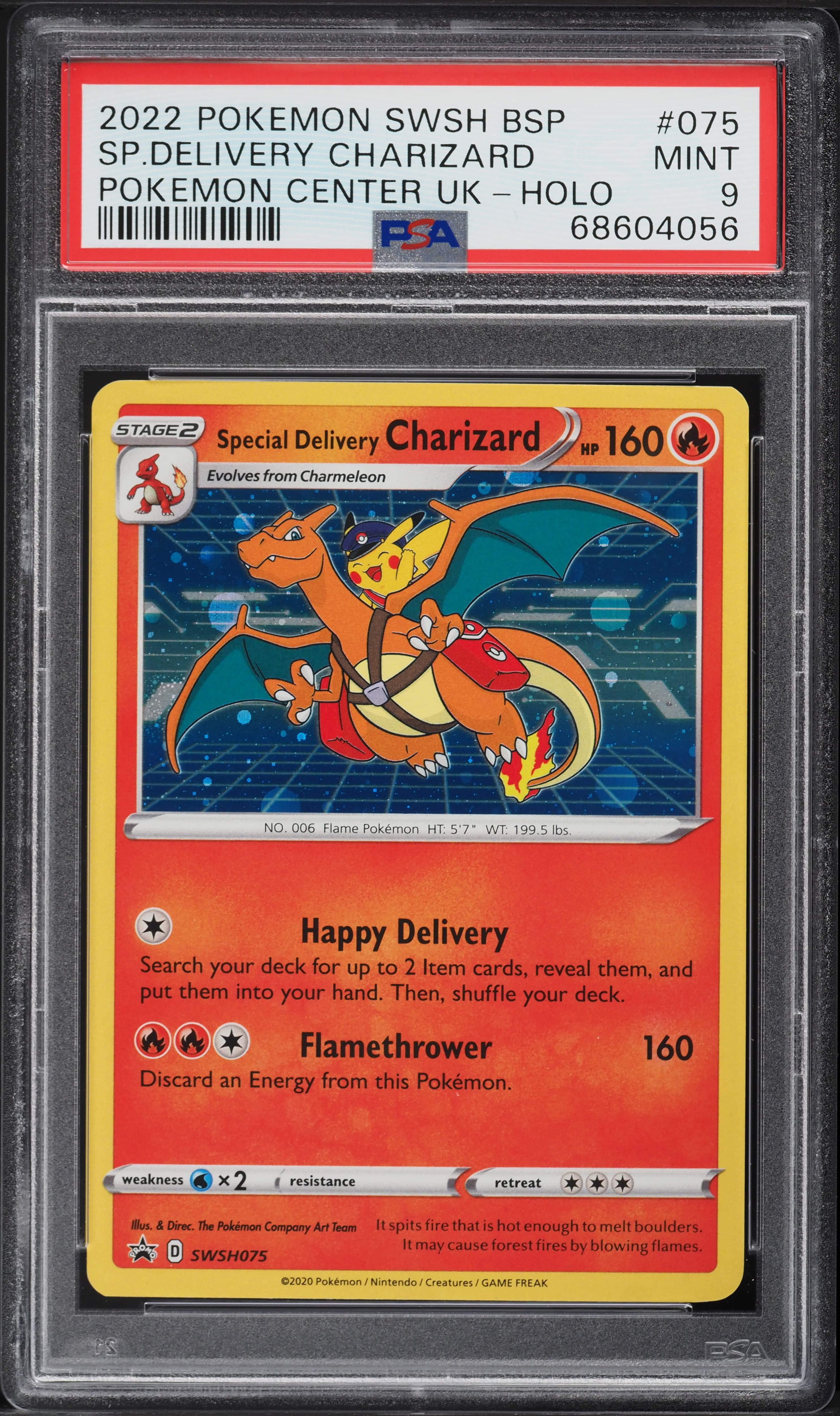 SWSH BLACK STAR PROMO UK HOLO SPECIAL DELIVERY CHARIZARD