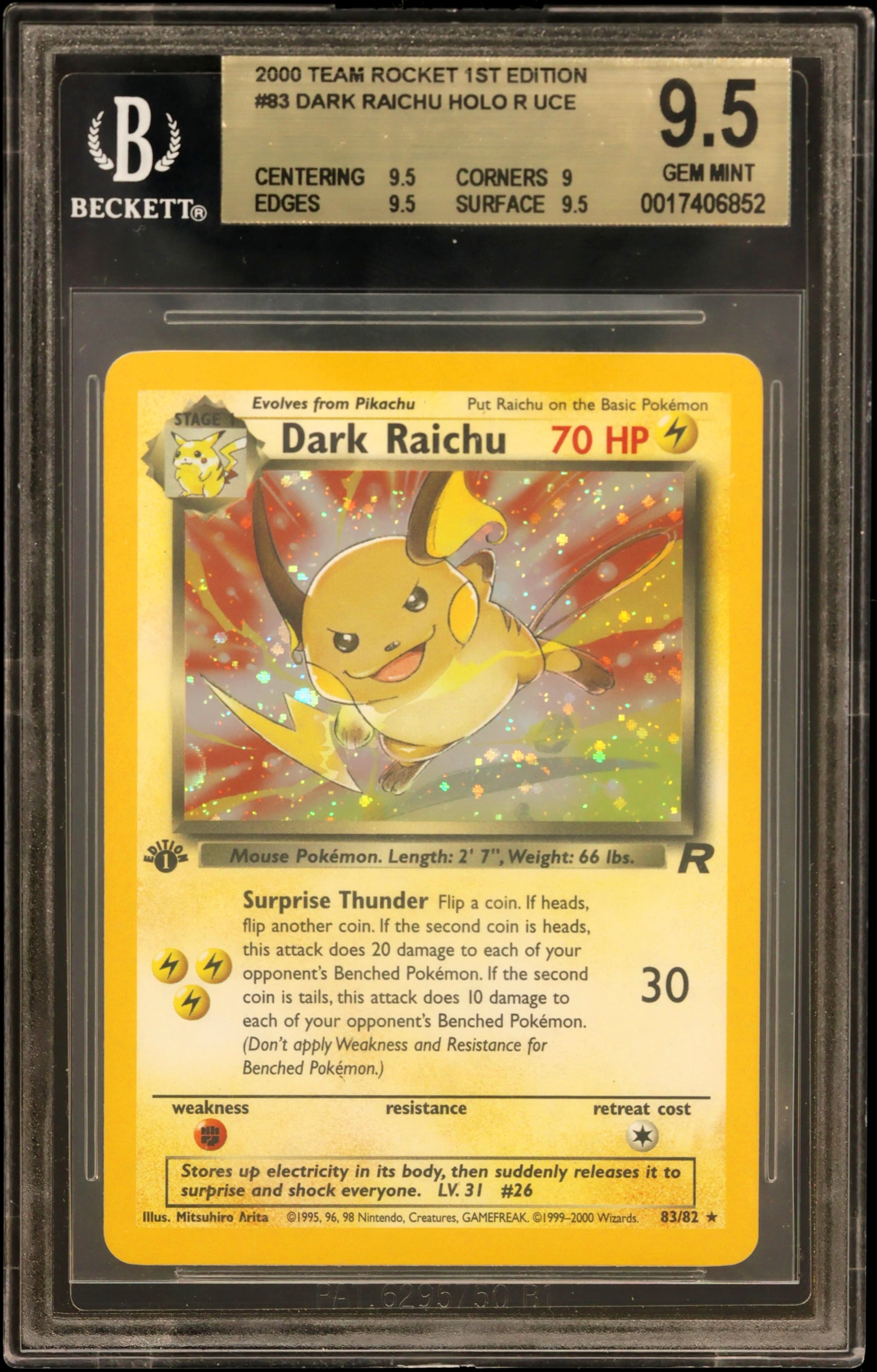 Dark Raichu HOLO R UER