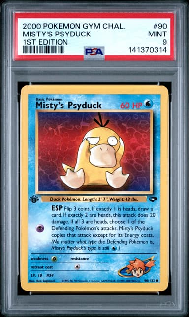 Misty's Psyduck 1st Edition