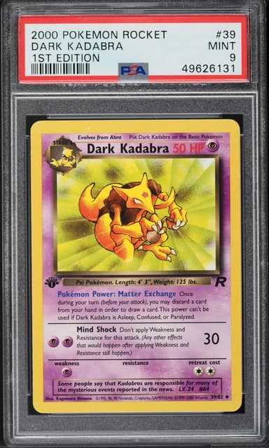 TEAM ROCKET 1ST EDITION DARK KADABRA