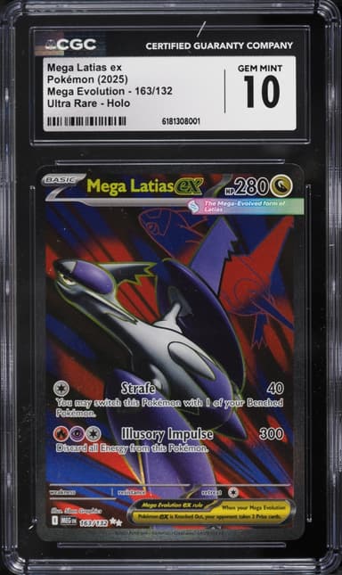 Pokemon Mega Evolution Full Art Mega Latias EX #163