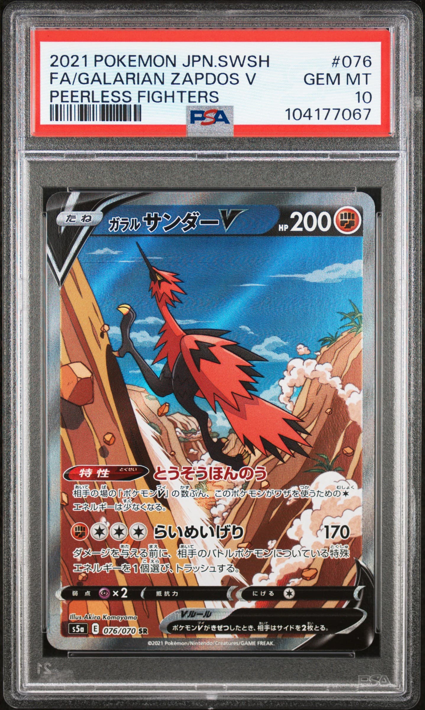 Full Art/Galarian Zapdos V