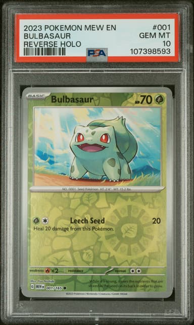 Bulbasaur Reverse Holo