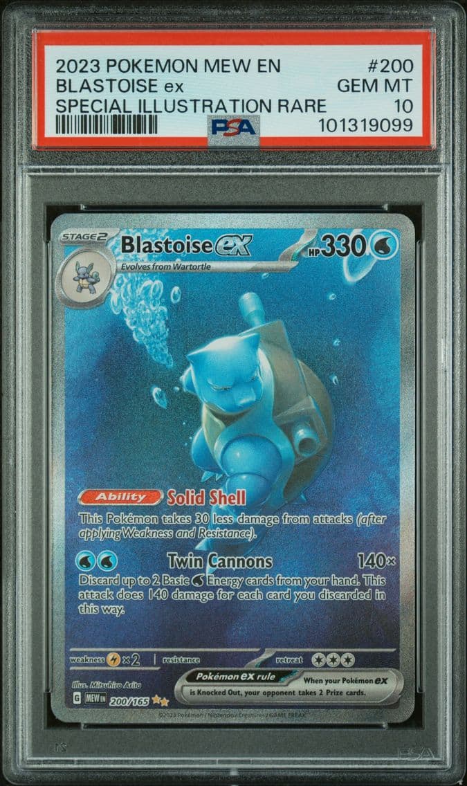2023 #200 Blastoise EX PSA 10 Me