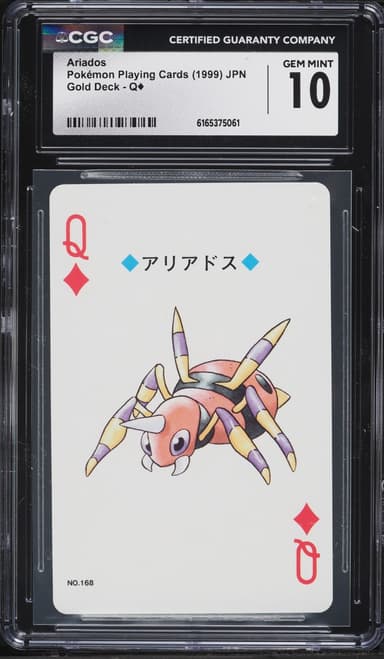 Pokemon Japanese Gold Poker Set Nintendo Playing Cards Ariados