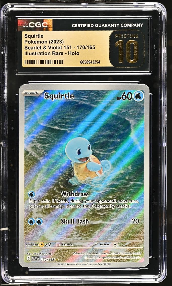 2023 #170 Squirtle CGC 10 Pristi
