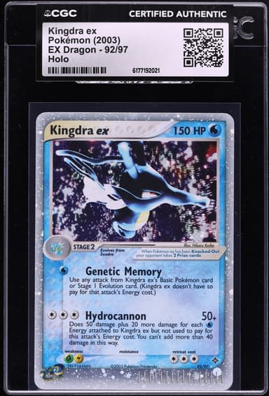 Pokemon EX Dragon Holo Kingdra EX #92