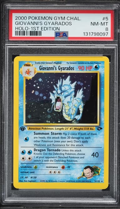 Gym Challenge 1st Edition Holo Giovanni's Gyarados NM-MT