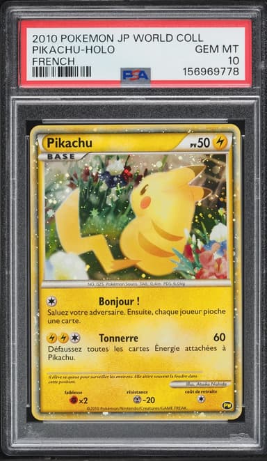 Pokemon French World Collection Holo Pikachu