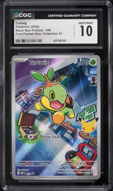 Pokemon Mega Evolution Promo First Partner Illustration Full Art Turtwig #40