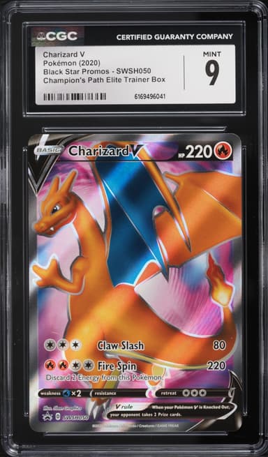 Pokemon Sword & Shield Promo Champion's Path ETB Full Art Charizard V #50