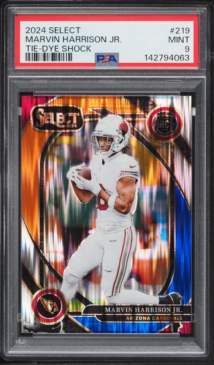Select Club Level Tie-Dye Shock Marvin Harrison Jr. ROOKIE /35 #219