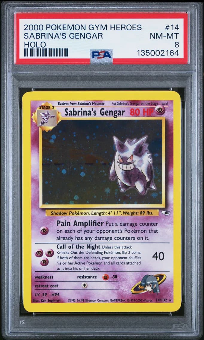 2000 #14 Sabrina's Gengar PSA 8 
