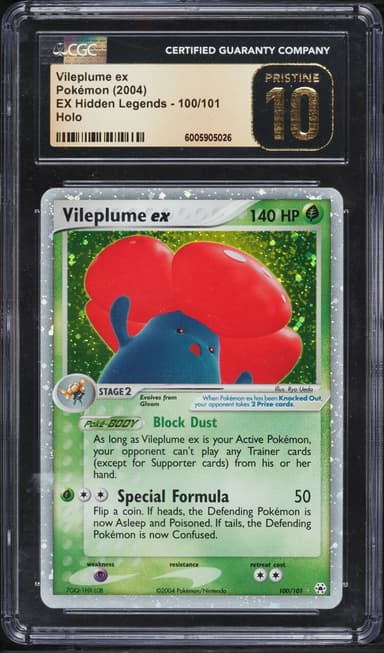 Pokemon EX Hidden Legends Holo Vileplume Ex #100