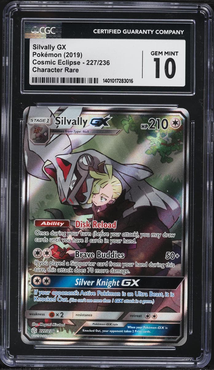 Pokemon Sun & Moon Cosmic Eclipse Full Art Silvally GX #227