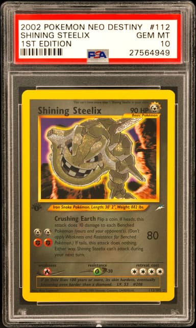 Shining Steelix 1st Edition