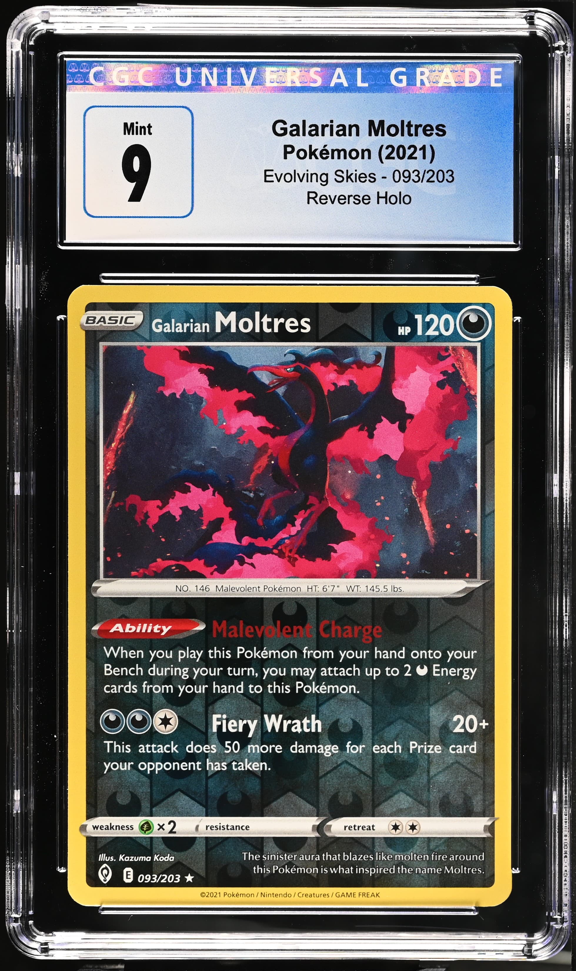 Galarian Moltres Reverse Holo