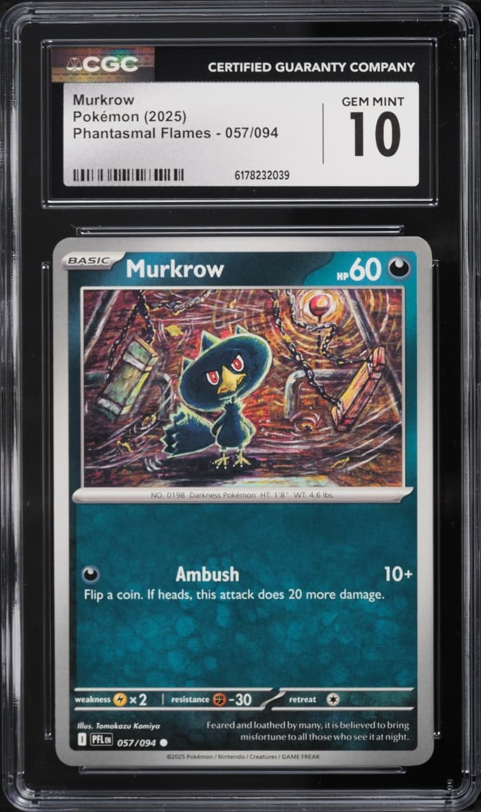 Pokemon Mega Evolution Phantasmal Flames Murkrow #057