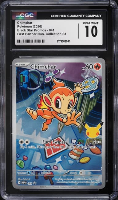 Pokemon Mega Evolution Promo First Partner Illustration Full Art Chimchar #41